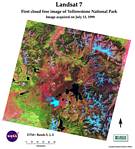 Yellowstone National Park - Landsat 7