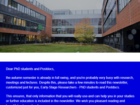 Newsletter for PhD students and Postdocs of the Faculty of Science MU 11/2022