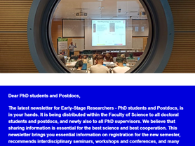 Newsletter for PhD students and Postdocs of the Faculty of Science MU 02/2023