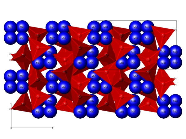 struktura enstatitu . etzce tetraedr Si