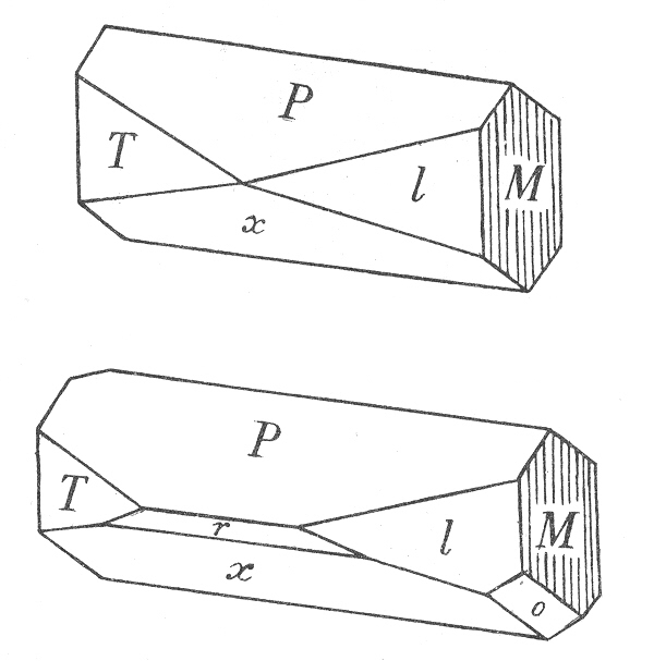 periklinov habitus krystal albitu