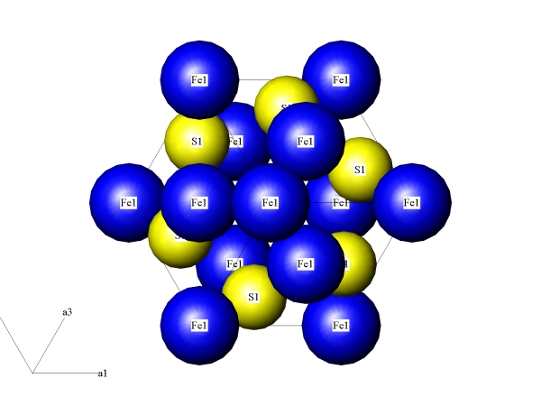 struktura pyritu ve smru 111