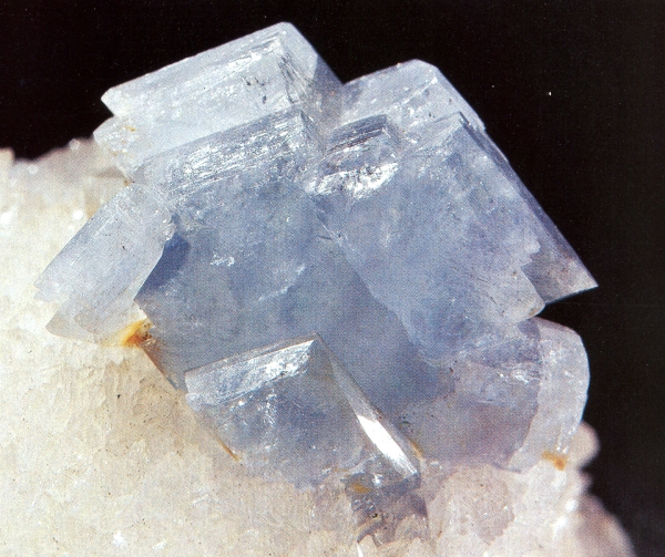 modr krystal celestinu