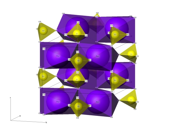 polyedry Ba a S ve struktue barytu