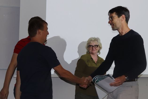 Congratulations! Doc. Martin Vácha was awarded for the best lecture at the PI seminar of the group leaders!