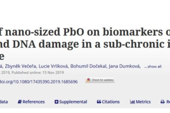 The effects of nano-sized PbO on biomarkers of membrane disruption and DNA damage in a sub-chronic inhalation study on mice