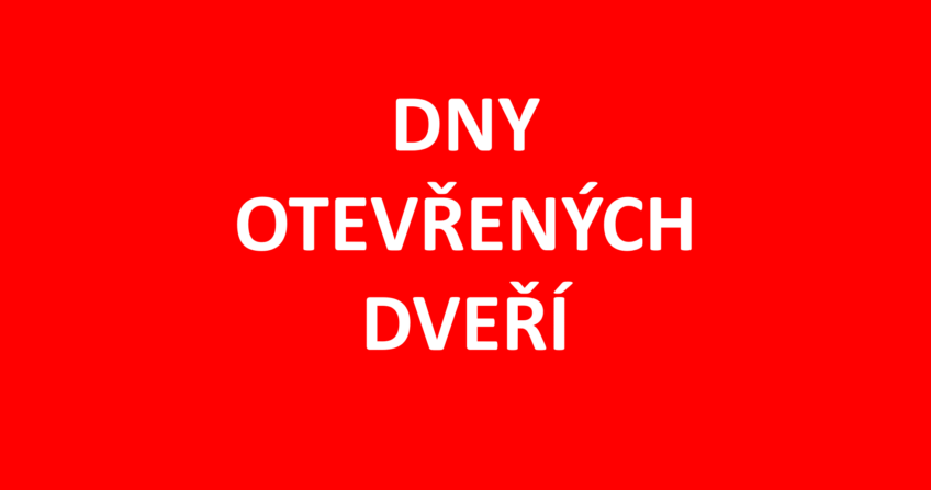 Dny otevřených dveří 25. a 28. 1. 2020