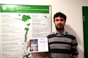 Martin Zavřel has won the 1st place in biology category of SOC contest in South Moravian Region!