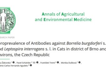 Seroprevalence of Antibodies against Borrelia burgdorferi s. l. and Leptospira interrogans s. l. in Cats in district of Brno and its environs, the Czech Republic