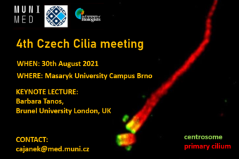 Pozvánka: 4th Czech Cilia Meeting, 30. 8. 2021