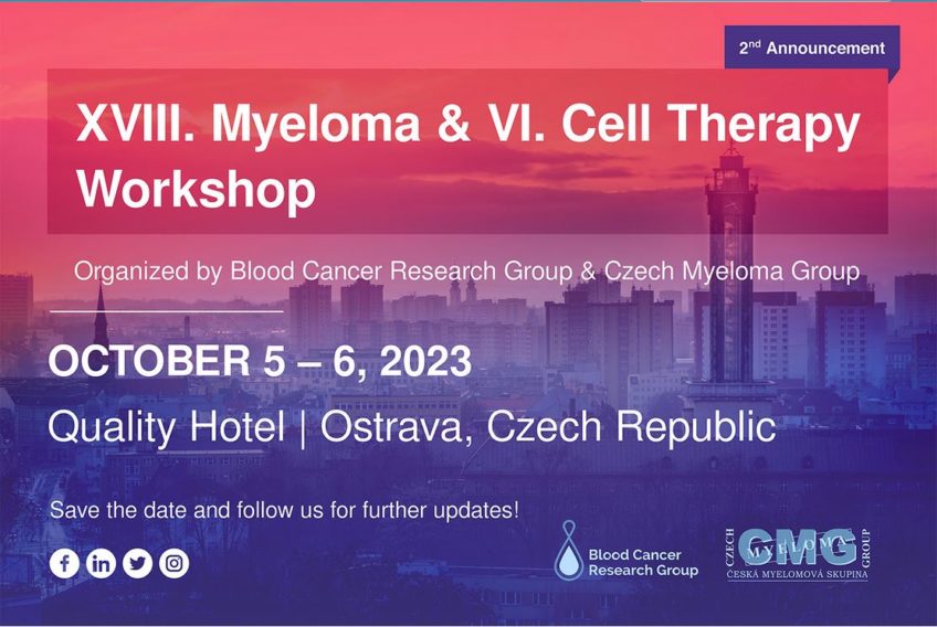 Pozvánka na XVIII. Myeloma and VI. Cell Therapy Workshop